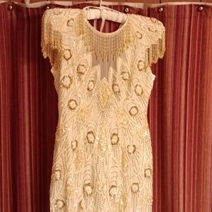 Stunning Beaded Dress size 10 Cache